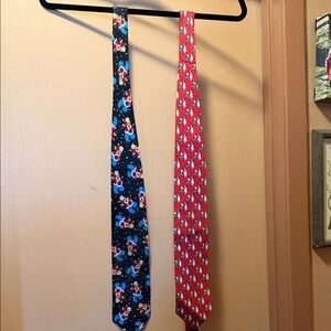 Elegant Black and Red Patterned Ties